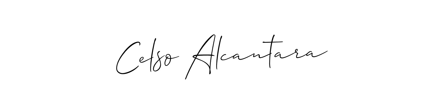 Use a signature maker to create a handwritten signature online. With this signature software, you can design (Allison_Script) your own signature for name Celso Alcantara. Celso Alcantara signature style 2 images and pictures png