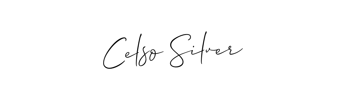 Make a short Celso Silver signature style. Manage your documents anywhere anytime using Allison_Script. Create and add eSignatures, submit forms, share and send files easily. Celso Silver signature style 2 images and pictures png