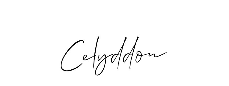 Celyddon stylish signature style. Best Handwritten Sign (Allison_Script) for my name. Handwritten Signature Collection Ideas for my name Celyddon. Celyddon signature style 2 images and pictures png