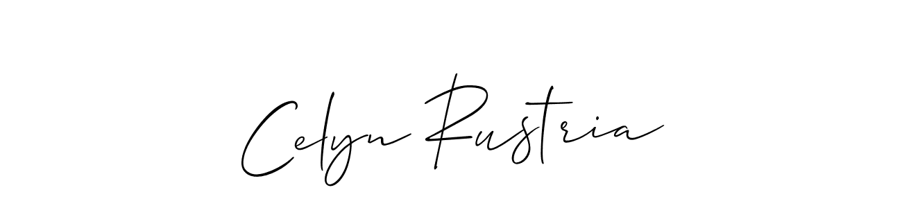 Once you've used our free online signature maker to create your best signature Allison_Script style, it's time to enjoy all of the benefits that Celyn Rustria name signing documents. Celyn Rustria signature style 2 images and pictures png