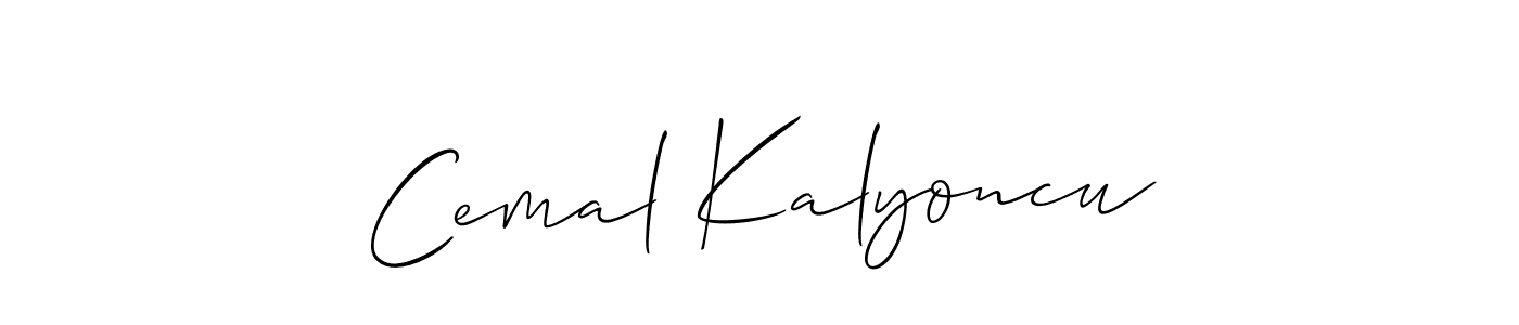 Make a beautiful signature design for name Cemal Kalyoncu. Use this online signature maker to create a handwritten signature for free. Cemal Kalyoncu signature style 2 images and pictures png
