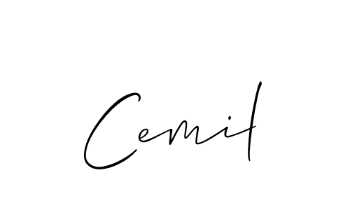 How to Draw Cemil signature style? Allison_Script is a latest design signature styles for name Cemil. Cemil signature style 2 images and pictures png