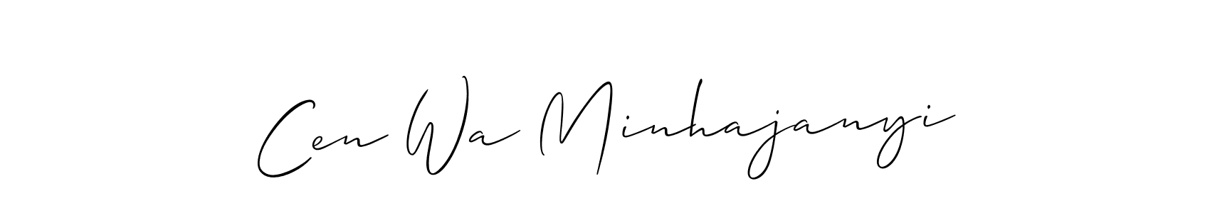 Make a beautiful signature design for name Cen Wa Minhajanyi. Use this online signature maker to create a handwritten signature for free. Cen Wa Minhajanyi signature style 2 images and pictures png