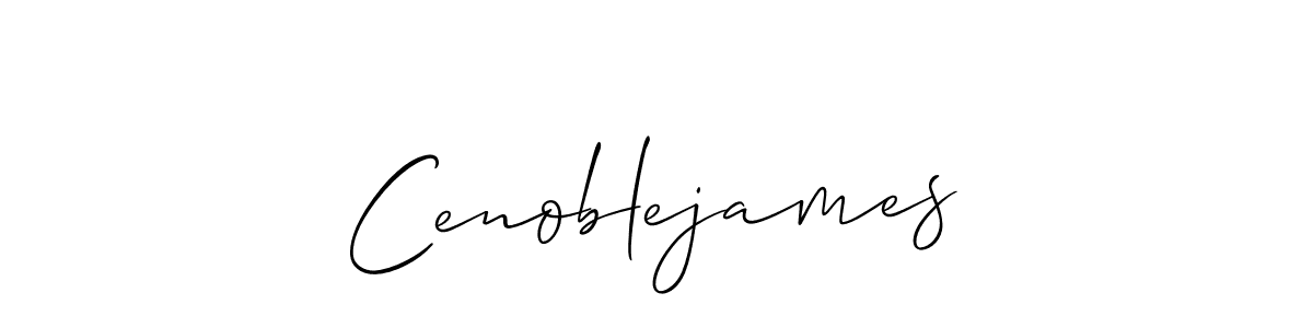 You should practise on your own different ways (Allison_Script) to write your name (Cenoblejames) in signature. don't let someone else do it for you. Cenoblejames signature style 2 images and pictures png
