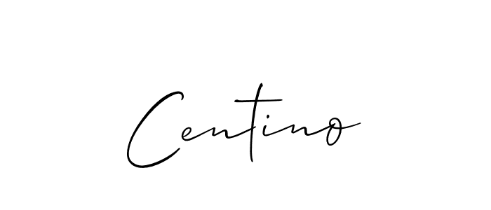 Also we have Centino name is the best signature style. Create professional handwritten signature collection using Allison_Script autograph style. Centino signature style 2 images and pictures png