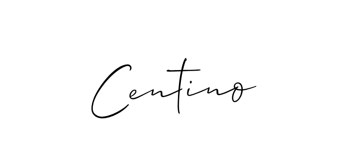 It looks lik you need a new signature style for name Centino. Design unique handwritten (Allison_Script) signature with our free signature maker in just a few clicks. Centino signature style 2 images and pictures png