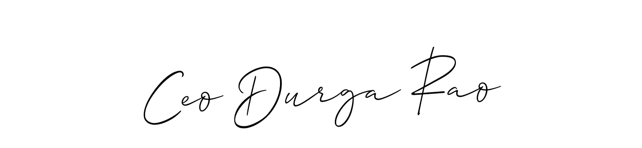 It looks lik you need a new signature style for name Ceo Durga Rao. Design unique handwritten (Allison_Script) signature with our free signature maker in just a few clicks. Ceo Durga Rao signature style 2 images and pictures png