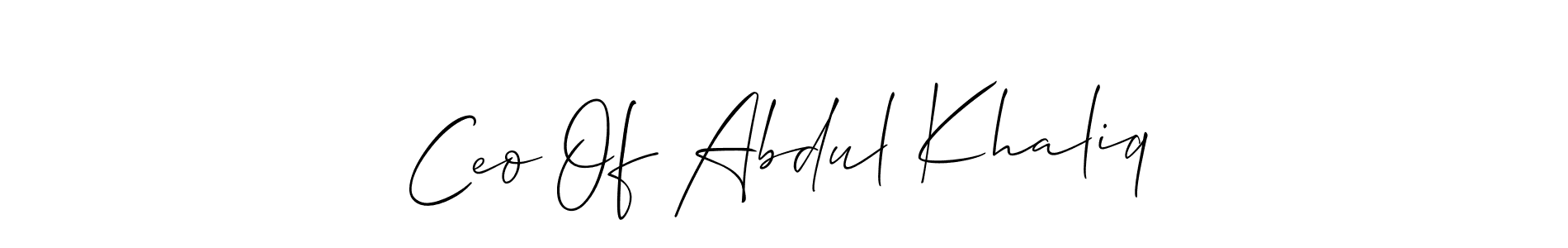 You can use this online signature creator to create a handwritten signature for the name Ceo Of Abdul Khaliq. This is the best online autograph maker. Ceo Of Abdul Khaliq signature style 2 images and pictures png
