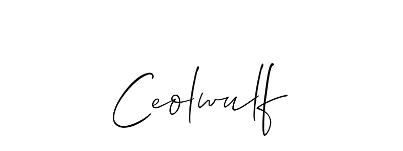 if you are searching for the best signature style for your name Ceolwulf. so please give up your signature search. here we have designed multiple signature styles  using Allison_Script. Ceolwulf signature style 2 images and pictures png