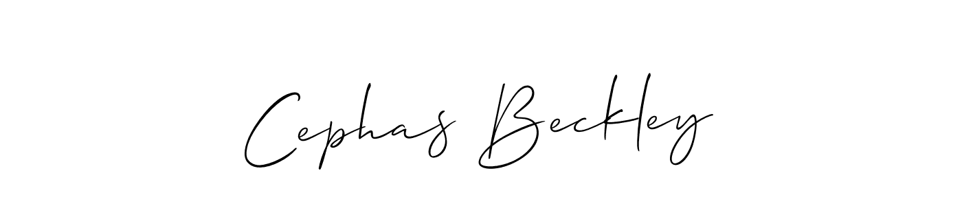 Allison_Script is a professional signature style that is perfect for those who want to add a touch of class to their signature. It is also a great choice for those who want to make their signature more unique. Get Cephas Beckley name to fancy signature for free. Cephas Beckley signature style 2 images and pictures png