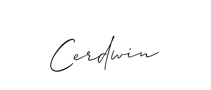 Cerdwin stylish signature style. Best Handwritten Sign (Allison_Script) for my name. Handwritten Signature Collection Ideas for my name Cerdwin. Cerdwin signature style 2 images and pictures png