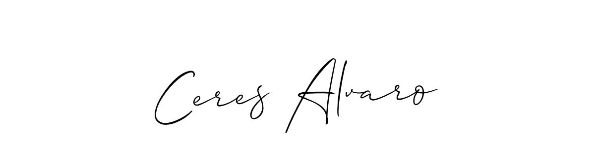 How to make Ceres Alvaro signature? Allison_Script is a professional autograph style. Create handwritten signature for Ceres Alvaro name. Ceres Alvaro signature style 2 images and pictures png