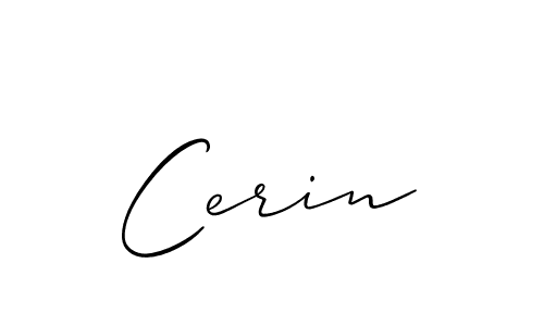 Best and Professional Signature Style for Cerin. Allison_Script Best Signature Style Collection. Cerin signature style 2 images and pictures png