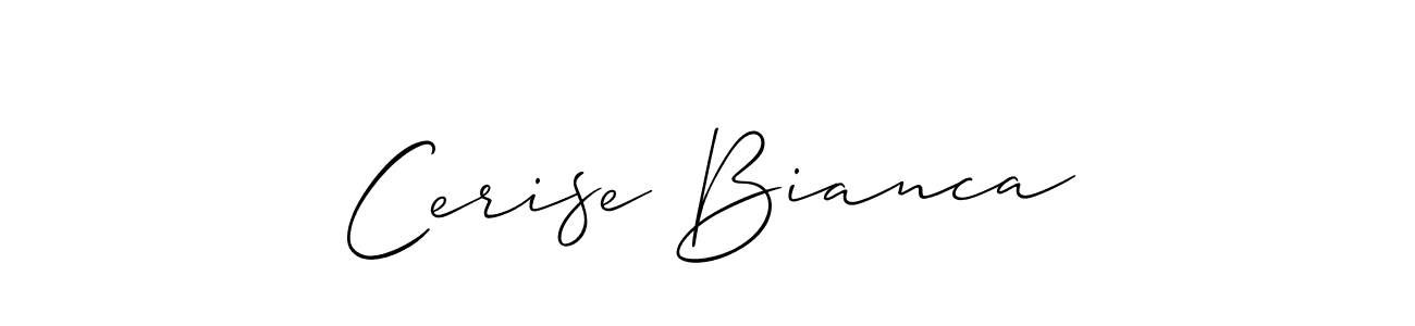 Once you've used our free online signature maker to create your best signature Allison_Script style, it's time to enjoy all of the benefits that Cerise Bianca name signing documents. Cerise Bianca signature style 2 images and pictures png