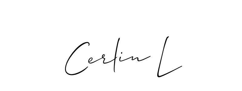 How to Draw Cerlin L signature style? Allison_Script is a latest design signature styles for name Cerlin L. Cerlin L signature style 2 images and pictures png