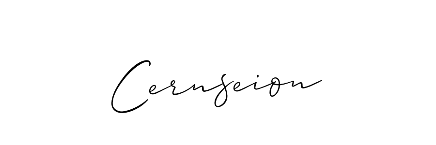 How to make Cernseion signature? Allison_Script is a professional autograph style. Create handwritten signature for Cernseion name. Cernseion signature style 2 images and pictures png