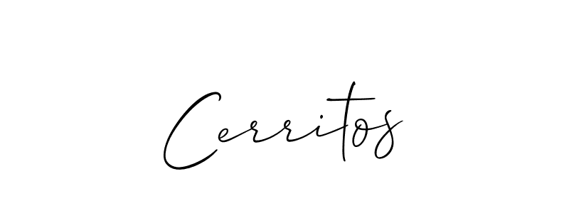 Similarly Allison_Script is the best handwritten signature design. Signature creator online .You can use it as an online autograph creator for name Cerritos. Cerritos signature style 2 images and pictures png