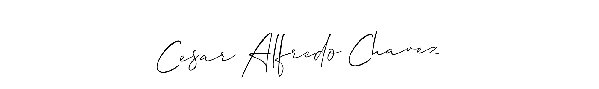 Use a signature maker to create a handwritten signature online. With this signature software, you can design (Allison_Script) your own signature for name Cesar Alfredo Chavez. Cesar Alfredo Chavez signature style 2 images and pictures png