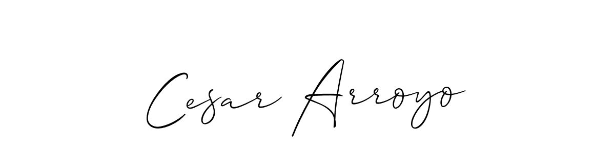 Allison_Script is a professional signature style that is perfect for those who want to add a touch of class to their signature. It is also a great choice for those who want to make their signature more unique. Get Cesar Arroyo name to fancy signature for free. Cesar Arroyo signature style 2 images and pictures png