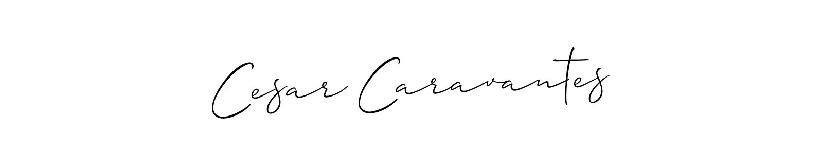 Make a short Cesar Caravantes signature style. Manage your documents anywhere anytime using Allison_Script. Create and add eSignatures, submit forms, share and send files easily. Cesar Caravantes signature style 2 images and pictures png