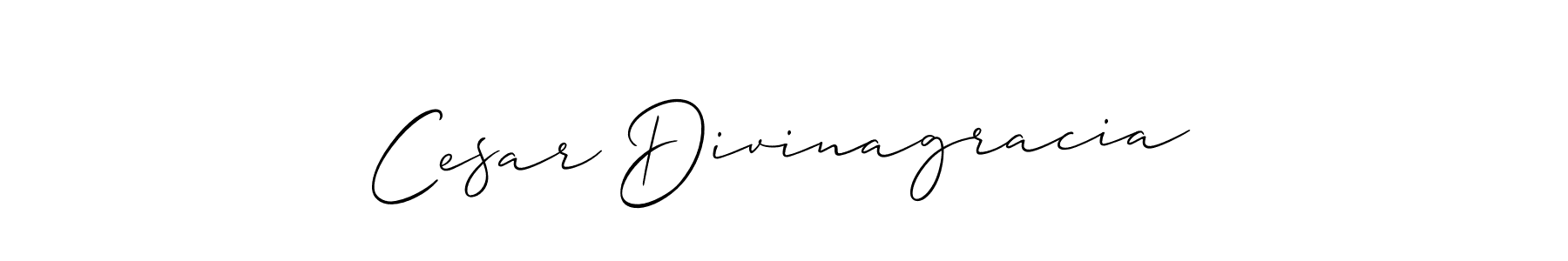 Also we have Cesar Divinagracia name is the best signature style. Create professional handwritten signature collection using Allison_Script autograph style. Cesar Divinagracia signature style 2 images and pictures png