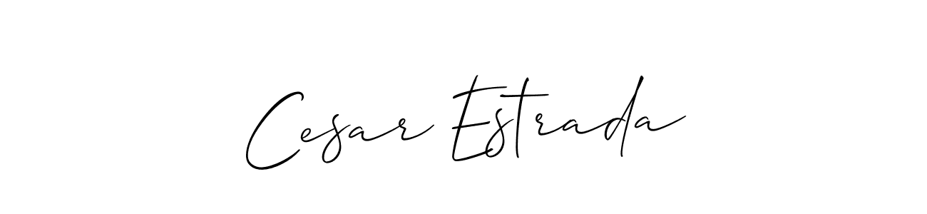 Use a signature maker to create a handwritten signature online. With this signature software, you can design (Allison_Script) your own signature for name Cesar Estrada. Cesar Estrada signature style 2 images and pictures png