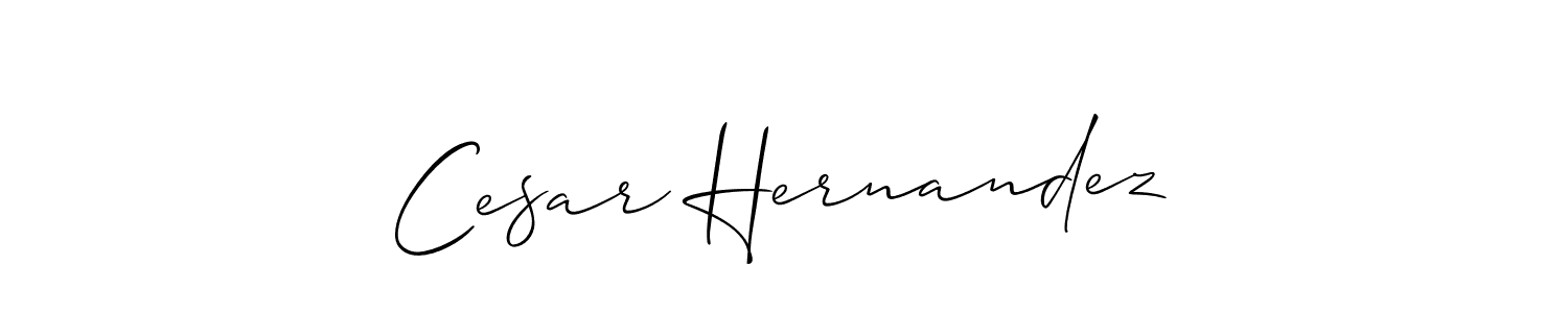 The best way (Allison_Script) to make a short signature is to pick only two or three words in your name. The name Cesar Hernandez include a total of six letters. For converting this name. Cesar Hernandez signature style 2 images and pictures png