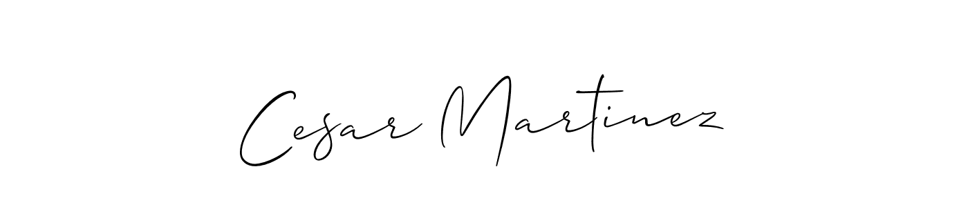 The best way (Allison_Script) to make a short signature is to pick only two or three words in your name. The name Cesar Martinez include a total of six letters. For converting this name. Cesar Martinez signature style 2 images and pictures png