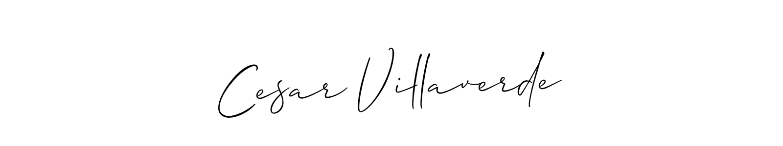 Design your own signature with our free online signature maker. With this signature software, you can create a handwritten (Allison_Script) signature for name Cesar Villaverde. Cesar Villaverde signature style 2 images and pictures png