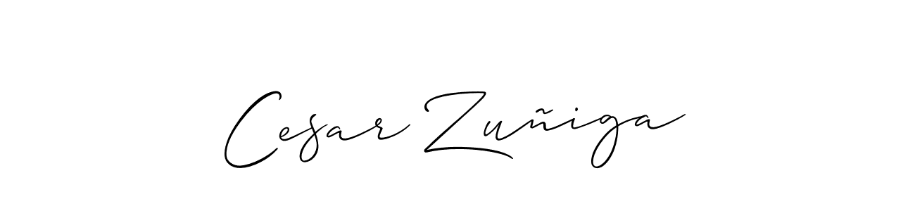 How to Draw Cesar Zuñiga signature style? Allison_Script is a latest design signature styles for name Cesar Zuñiga. Cesar Zuñiga signature style 2 images and pictures png