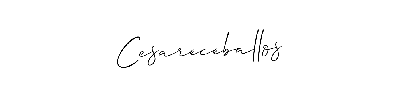 if you are searching for the best signature style for your name Cesareceballos. so please give up your signature search. here we have designed multiple signature styles  using Allison_Script. Cesareceballos signature style 2 images and pictures png