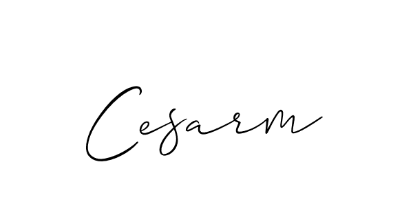 Create a beautiful signature design for name Cesarm. With this signature (Allison_Script) fonts, you can make a handwritten signature for free. Cesarm signature style 2 images and pictures png