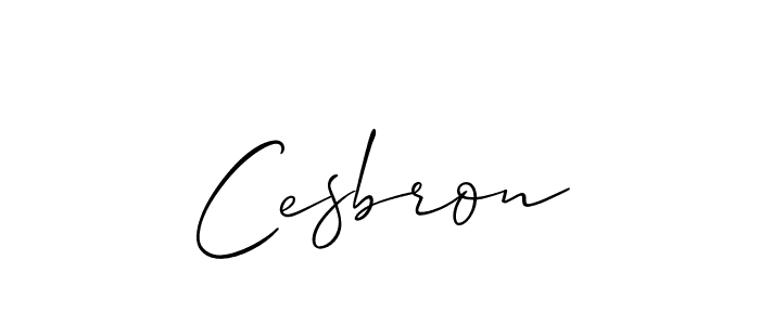 Once you've used our free online signature maker to create your best signature Allison_Script style, it's time to enjoy all of the benefits that Cesbron name signing documents. Cesbron signature style 2 images and pictures png