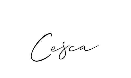 Best and Professional Signature Style for Cesca. Allison_Script Best Signature Style Collection. Cesca signature style 2 images and pictures png