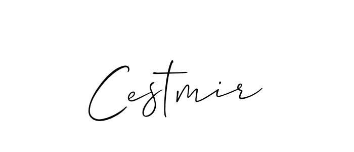 How to make Cestmir signature? Allison_Script is a professional autograph style. Create handwritten signature for Cestmir name. Cestmir signature style 2 images and pictures png