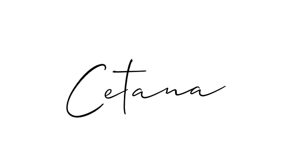 Create a beautiful signature design for name Cetana. With this signature (Allison_Script) fonts, you can make a handwritten signature for free. Cetana signature style 2 images and pictures png