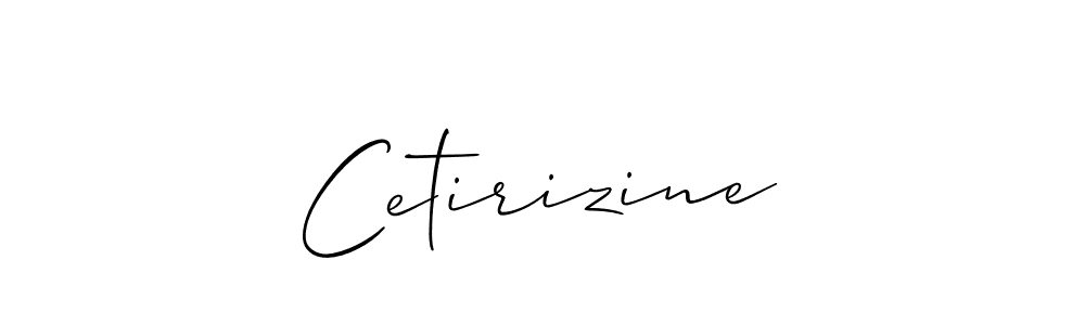 Create a beautiful signature design for name Cetirizine. With this signature (Allison_Script) fonts, you can make a handwritten signature for free. Cetirizine signature style 2 images and pictures png