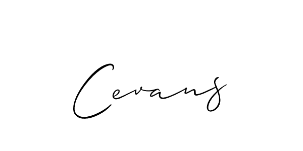 It looks lik you need a new signature style for name Cevans. Design unique handwritten (Allison_Script) signature with our free signature maker in just a few clicks. Cevans signature style 2 images and pictures png