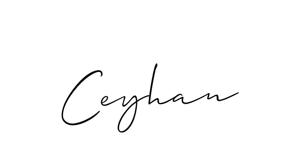 How to make Ceyhan signature? Allison_Script is a professional autograph style. Create handwritten signature for Ceyhan name. Ceyhan signature style 2 images and pictures png