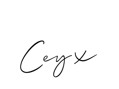 Design your own signature with our free online signature maker. With this signature software, you can create a handwritten (Allison_Script) signature for name Ceyx. Ceyx signature style 2 images and pictures png