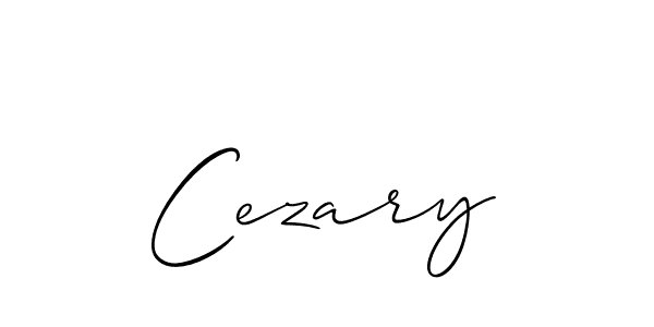 How to Draw Cezary signature style? Allison_Script is a latest design signature styles for name Cezary. Cezary signature style 2 images and pictures png