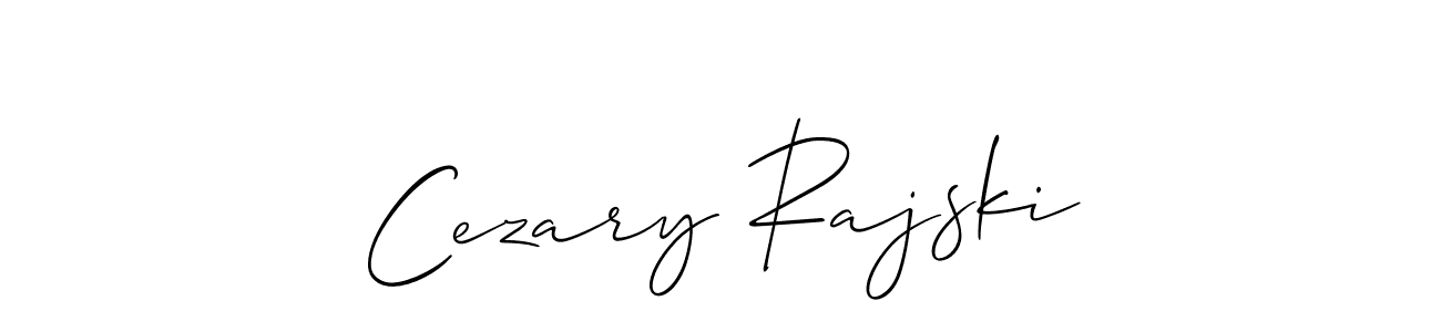 The best way (Allison_Script) to make a short signature is to pick only two or three words in your name. The name Cezary Rajski include a total of six letters. For converting this name. Cezary Rajski signature style 2 images and pictures png