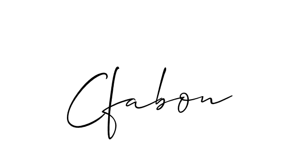 Also we have Cfabon name is the best signature style. Create professional handwritten signature collection using Allison_Script autograph style. Cfabon signature style 2 images and pictures png