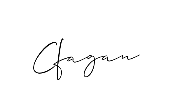 How to make Cfagan signature? Allison_Script is a professional autograph style. Create handwritten signature for Cfagan name. Cfagan signature style 2 images and pictures png