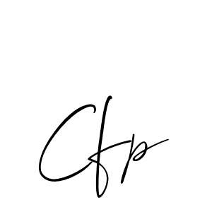 How to make Cfp name signature. Use Allison_Script style for creating short signs online. This is the latest handwritten sign. Cfp signature style 2 images and pictures png