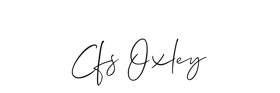 Use a signature maker to create a handwritten signature online. With this signature software, you can design (Allison_Script) your own signature for name Cfs Oxley. Cfs Oxley signature style 2 images and pictures png