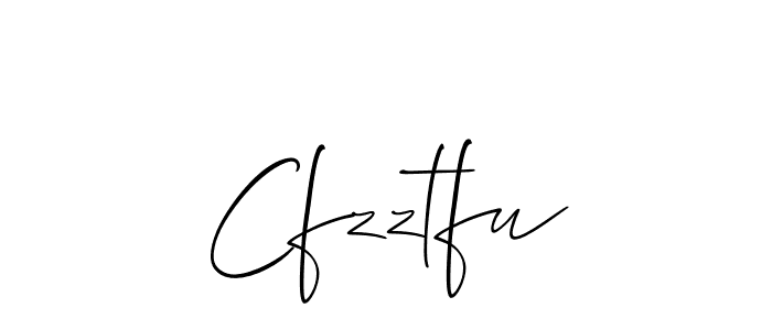 Make a beautiful signature design for name Cfzztfu. With this signature (Allison_Script) style, you can create a handwritten signature for free. Cfzztfu signature style 2 images and pictures png