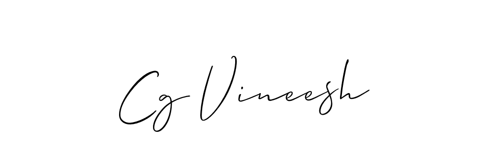 How to Draw Cg Vineesh signature style? Allison_Script is a latest design signature styles for name Cg Vineesh. Cg Vineesh signature style 2 images and pictures png