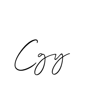 Design your own signature with our free online signature maker. With this signature software, you can create a handwritten (Allison_Script) signature for name Cgy. Cgy signature style 2 images and pictures png