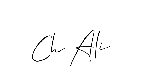 Allison_Script is a professional signature style that is perfect for those who want to add a touch of class to their signature. It is also a great choice for those who want to make their signature more unique. Get Ch Ali name to fancy signature for free. Ch Ali signature style 2 images and pictures png